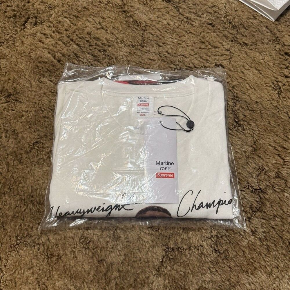 Supreme Martine Rose Champion Tee Mike Tyson T-Shirt White XXLarge New In Hand